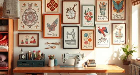 sewing room wall art