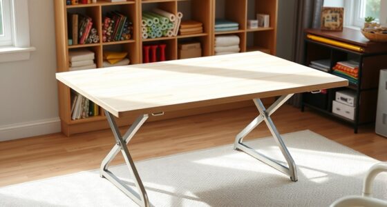 space saving folding work tables