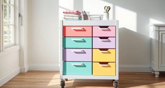 top fabric storage carts