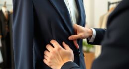 adjusting clothes for perfect fit