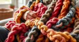 arm knitting chunky blankets