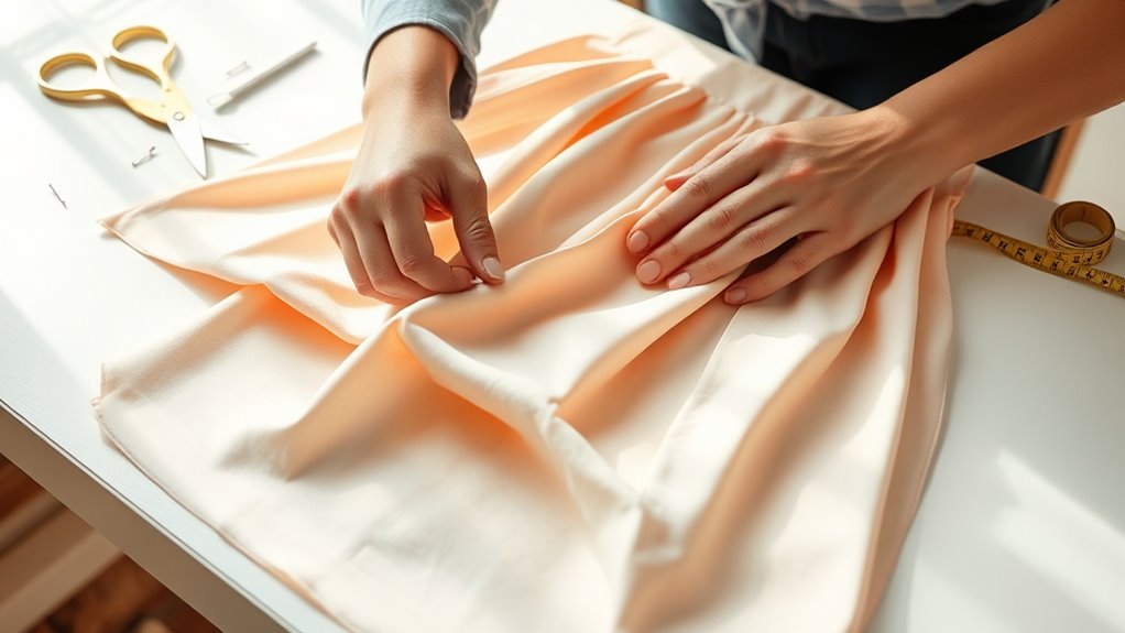 choose lightweight draping fabrics