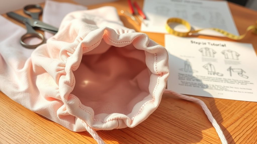 create small drawstring bag