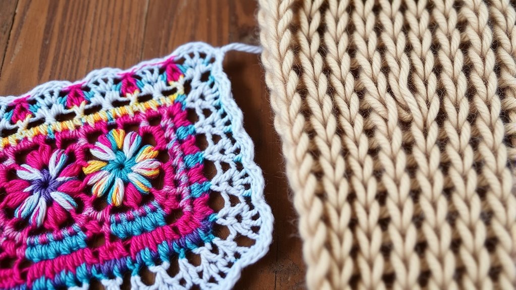 crochet vs knitting differences