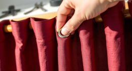 diy grommet curtain sewing