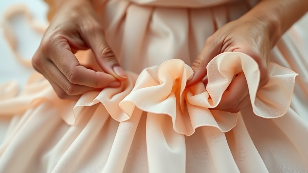 evenly gather fabric techniques