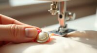 hand vs machine button sewing