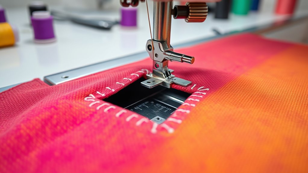 machine sewing buttonholes efficiently