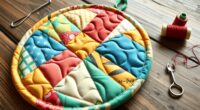 make your own quilted pot holder