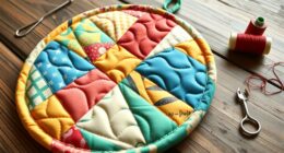 make your own quilted pot holder