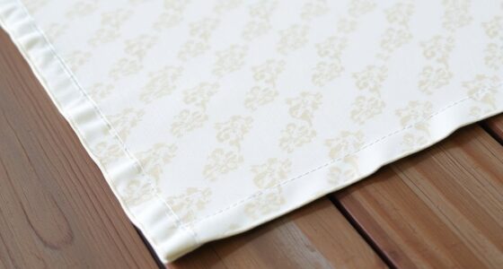 mitered corner table runner