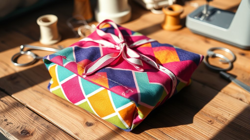 reusable eco friendly fabric gift bags