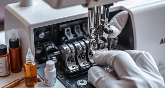 serger cleaning and tuning