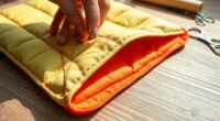 sewing padded laptop sleeve