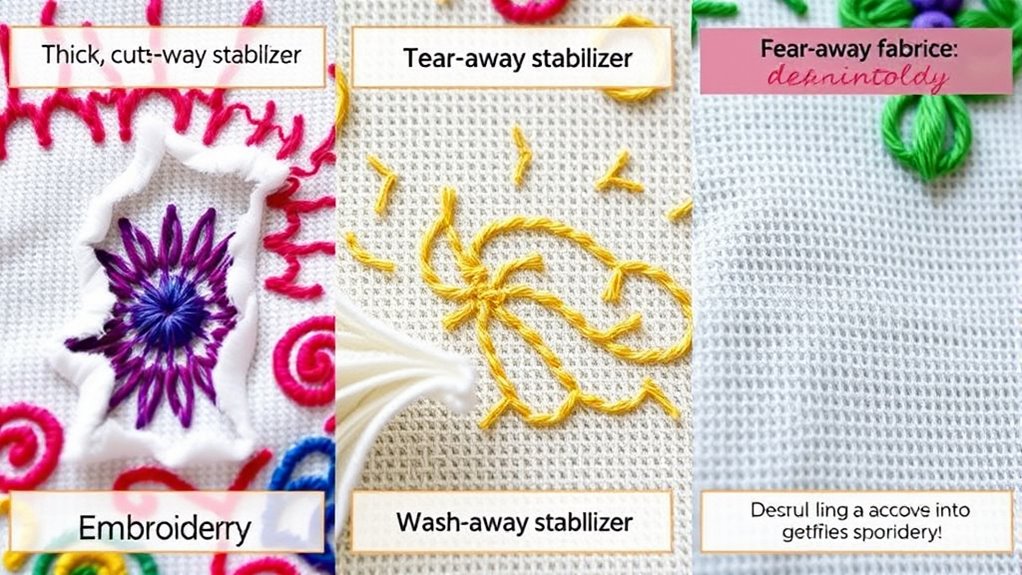 types of embroidery stabilizers