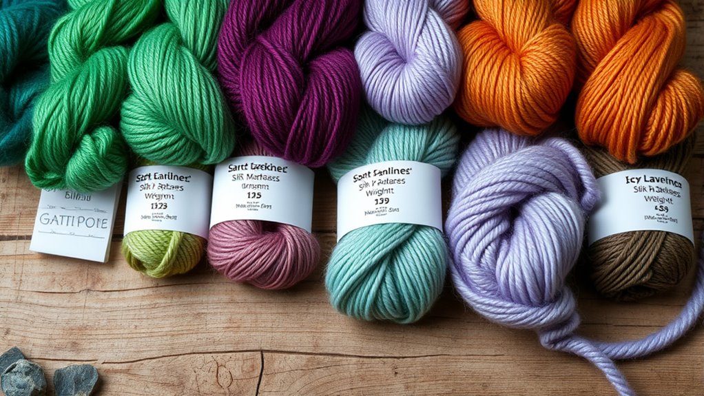 yarn types and labels