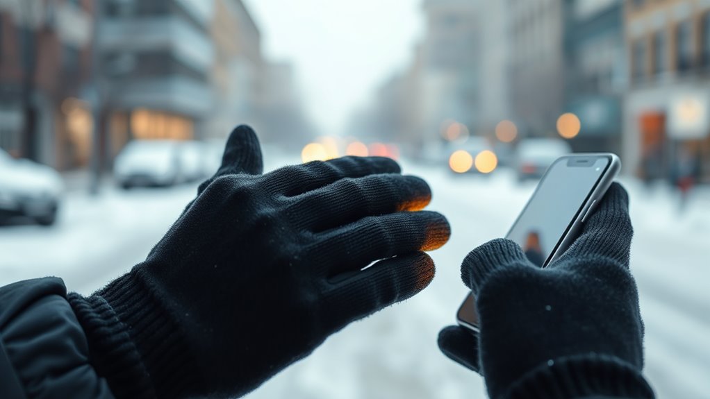 device friendly warm snug gloves