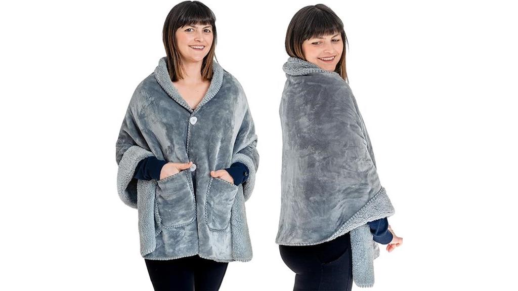 luxury dual layer women s poncho