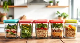 top glass food storage