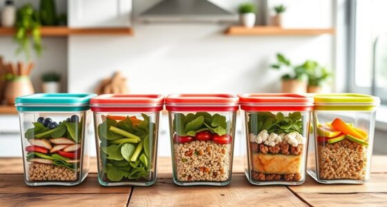 top glass food storage