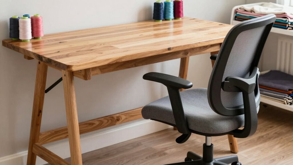 adjust chair and workspace