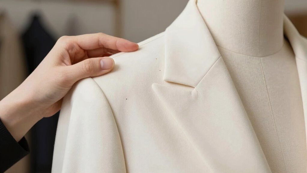 adjust shoulder slope for fit