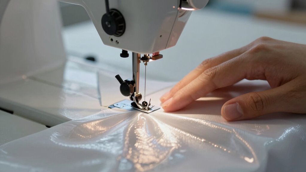 adjust tension and stitch length