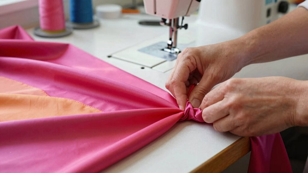 adjust tension and stitch settings