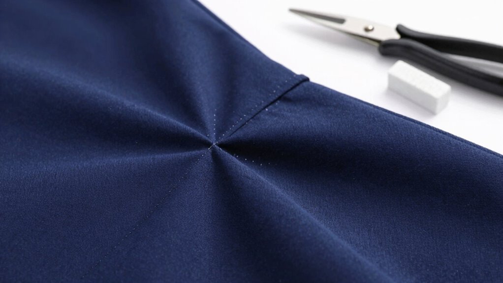 check fabric grain alignment