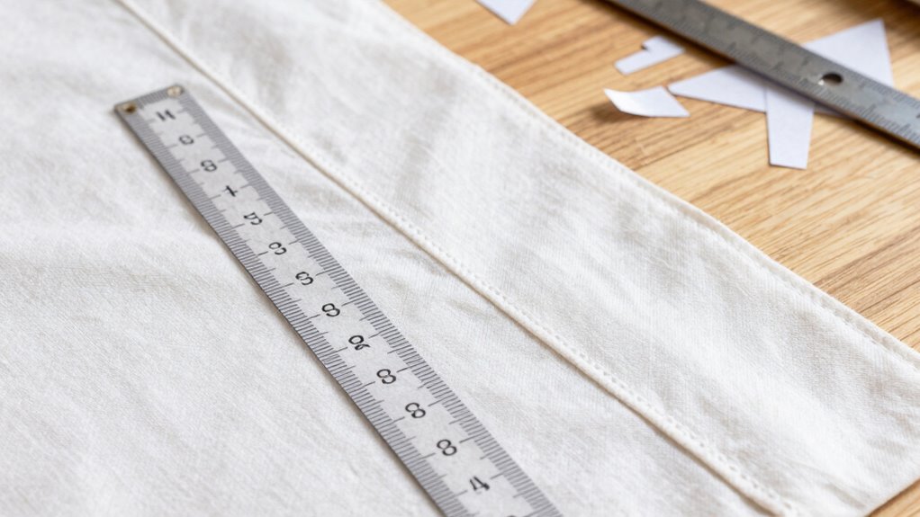 check measurements before sewing