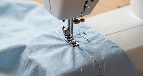 check needle and fabric