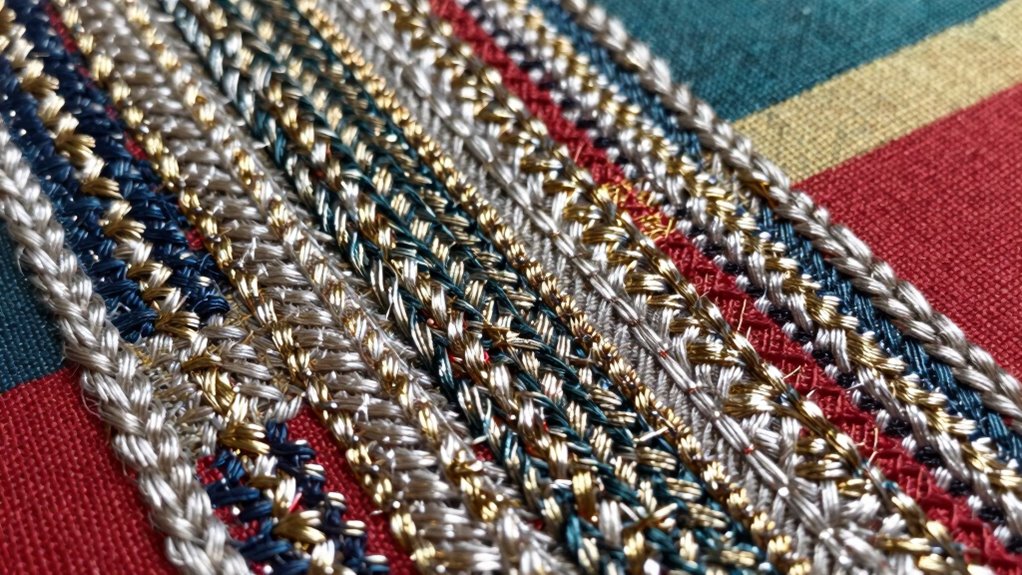 create textured embroidered accents