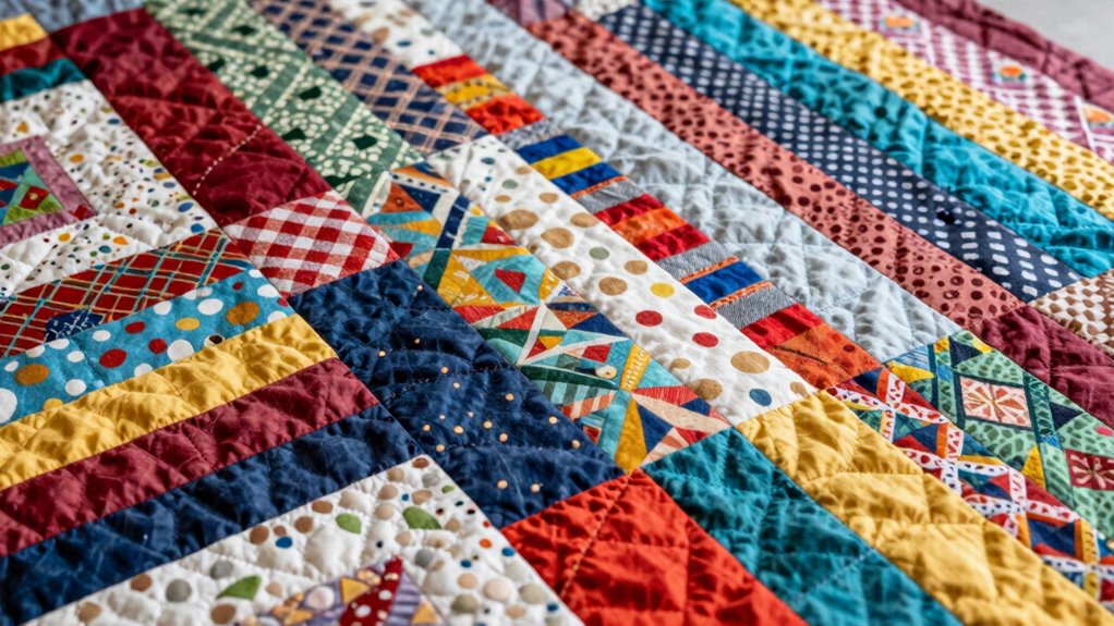 efficient scrap quilt technique