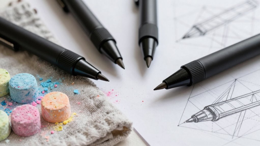 fabric pen visibility issues