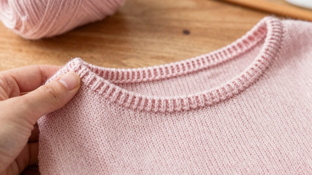 flat smooth elastic neckline