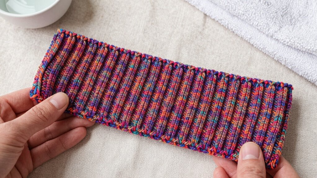 gentle washing flat drying