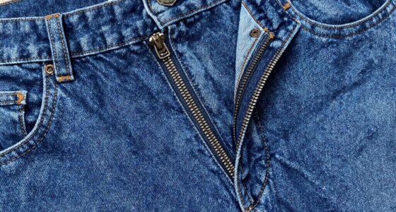 lapped zippers for jeans