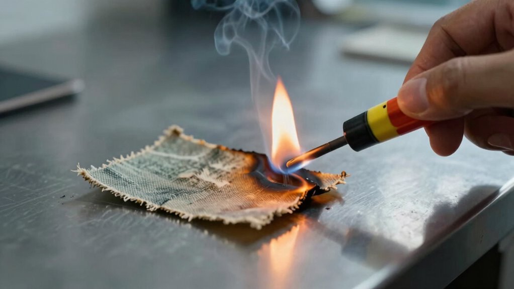 limitations of burn test