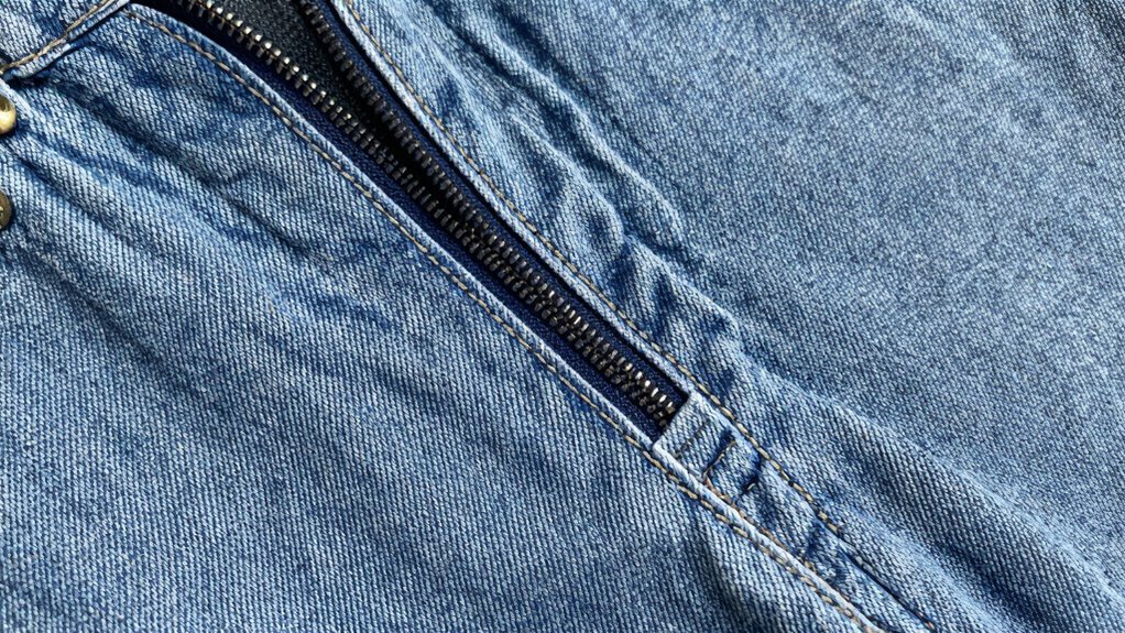 polished zipper seam finishing
