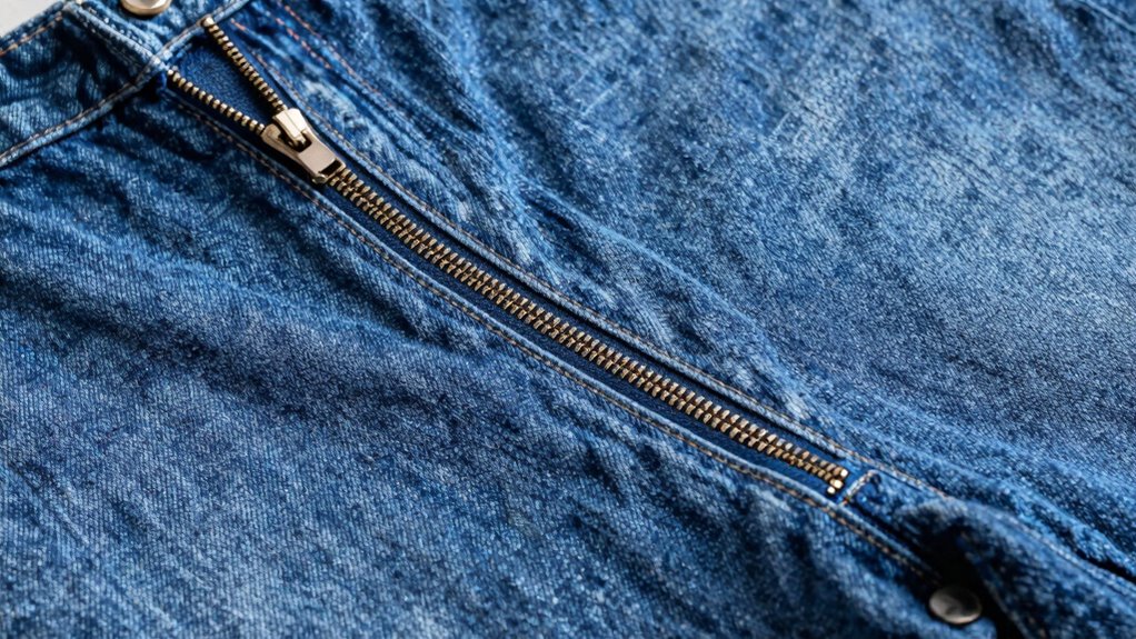 prepare fabric and zipper