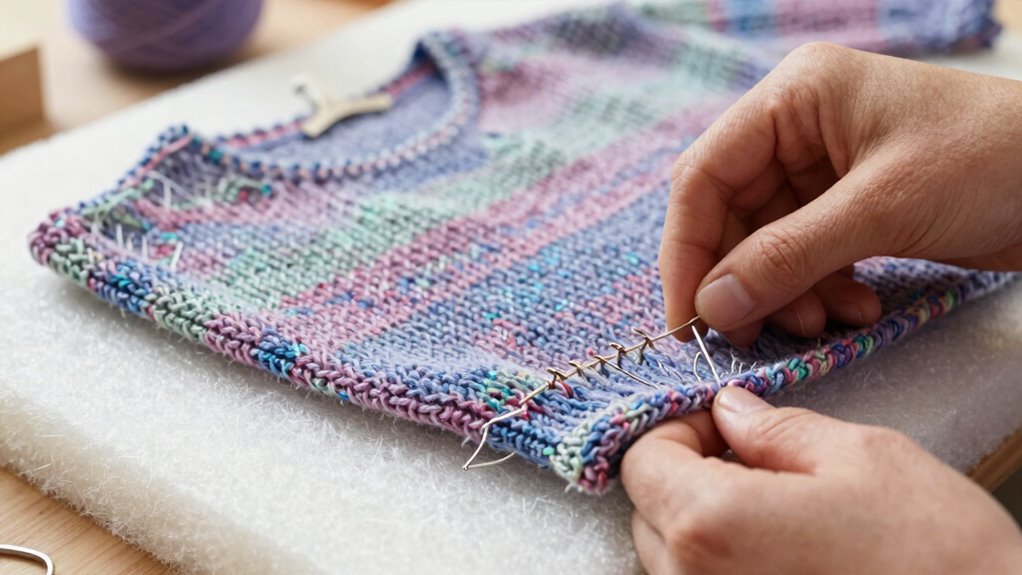 proper blocking for finish