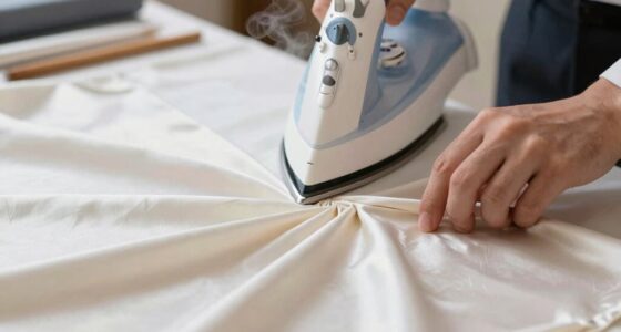 proper pressing guarantees crisp pleats