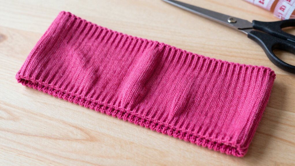 quick knit headband sewing