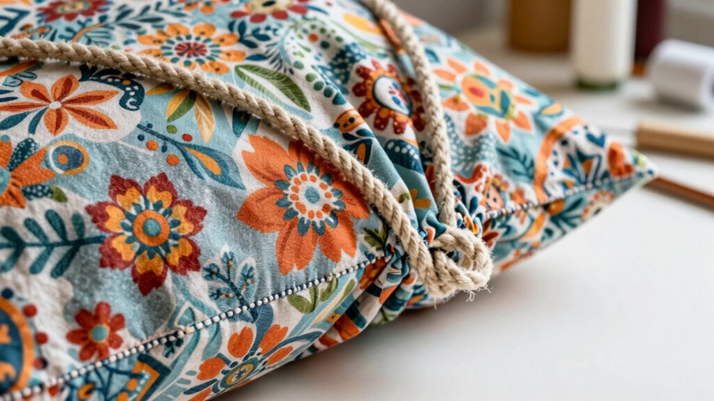 reinforced seam and handles