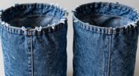 repurpose old jeans into storage