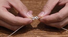 simple bullion knot technique