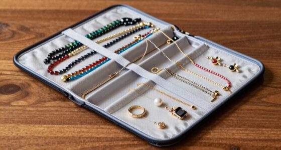 tangle free travel jewelry organizer