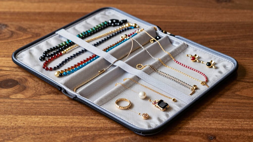 tangle free travel jewelry organizer