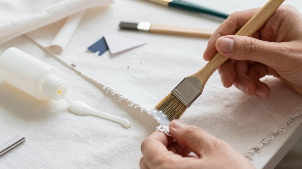 temporary fabric holding method