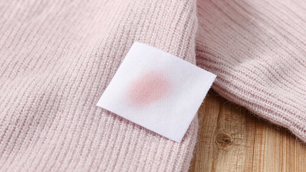 test care instructions with swatch